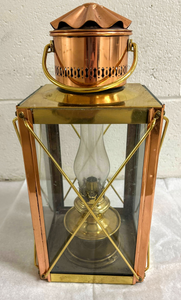 Antique Victorian Copper Storm Lantern-Lantern-Antique Warehouse