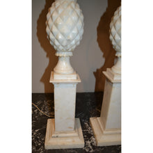 Load image into Gallery viewer, 1950&#39;s Italian Alabaster Pineapple Table Lamps - a pair-Lamp-Antique Warehouse