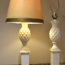 Load image into Gallery viewer, 1950&#39;s Italian Alabaster Pineapple Table Lamps - a pair-Lamp-Antique Warehouse