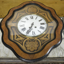 Load image into Gallery viewer, 19th C. French &quot;Oeuil de Boeuf&quot; Eye of the Ox Inlaid Wall Clock-Clock-Antique Warehouse