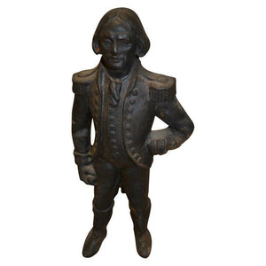 19th Century American Napoleon Cast Iron Andirons or Firedogs by Howes-Decorative-Antique Warehouse