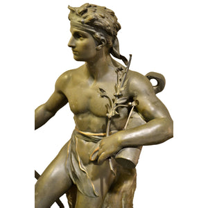 19th Century Bronze Sculpture "Le Commerce" by Ernest Justin Ferrand-Sculpture-Antique Warehouse