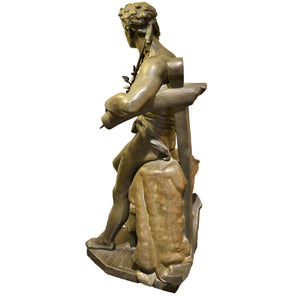 19th Century Bronze Sculpture "Le Commerce" by Ernest Justin Ferrand-Sculpture-Antique Warehouse