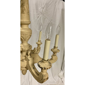 19th Century French Carved & Painted Chandelier-Chandelier-Antique Warehouse