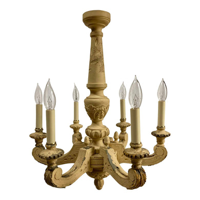 19th Century French Carved & Painted Chandelier-Chandelier-Antique Warehouse