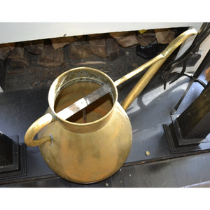 19th Century French Large Brass Watering Can-Decorative-Antique Warehouse