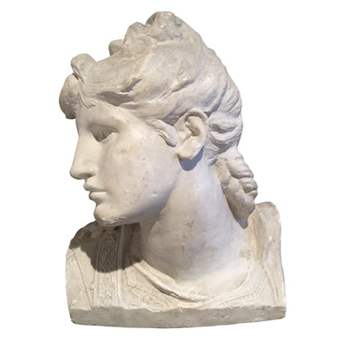 19th Century French Plaster Bust from Union Centrale des Arts Décoratifs-Sculpture-Antique Warehouse