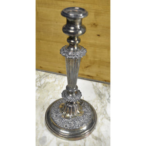 19th Century George IV English Silver Candlestick-Candlestick-Antique Warehouse