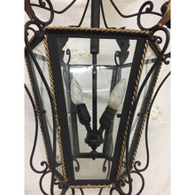 Load image into Gallery viewer, 19th Century Iron &amp; Brass Painted Hanging Lantern-Chandelier-Antique Warehouse