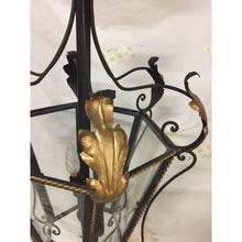 Load image into Gallery viewer, 19th Century Iron &amp; Brass Painted Hanging Lantern-Chandelier-Antique Warehouse
