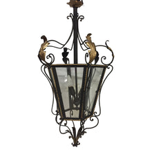 Load image into Gallery viewer, 19th Century Iron &amp; Brass Painted Hanging Lantern-Chandelier-Antique Warehouse