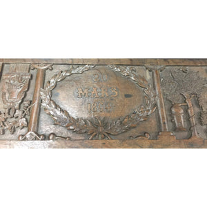 19th Century Wooden Carved Fireplace Mantle / Shelf-Mantle-Antique Warehouse