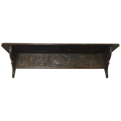 19th Century Wooden Carved Fireplace Mantle / Shelf-Mantle-Antique Warehouse