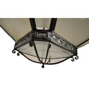 Geometric French Art Deco Chandeliers - Set of 3-Chandelier-Antique Warehouse