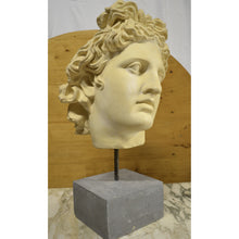Load image into Gallery viewer, Bust - Sculpted Head Suspended on Stone Base-Sculpture-Antique Warehouse