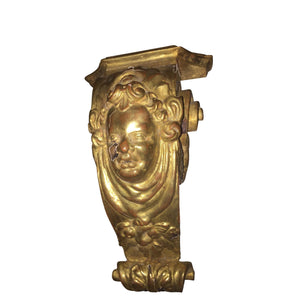 French Carved and Gilt Bracket / Corbel with Cherub-Decorative-Antique Warehouse