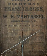 Load image into Gallery viewer, Antique Column Mantle Clock by Van Tassel-Clock-Antique Warehouse