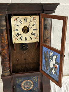 Antique Column Mantle Clock by Van Tassel-Clock-Antique Warehouse