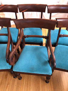 Mid 19th Century Antique Victorian Mahogany Chairs - Set of 8-Dining Chairs-Antique Warehouse