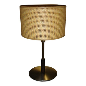 Italian Penta Table Lamp | Bedside Lamp with Cane Woven Textured Shades-Lamp-Antique Warehouse