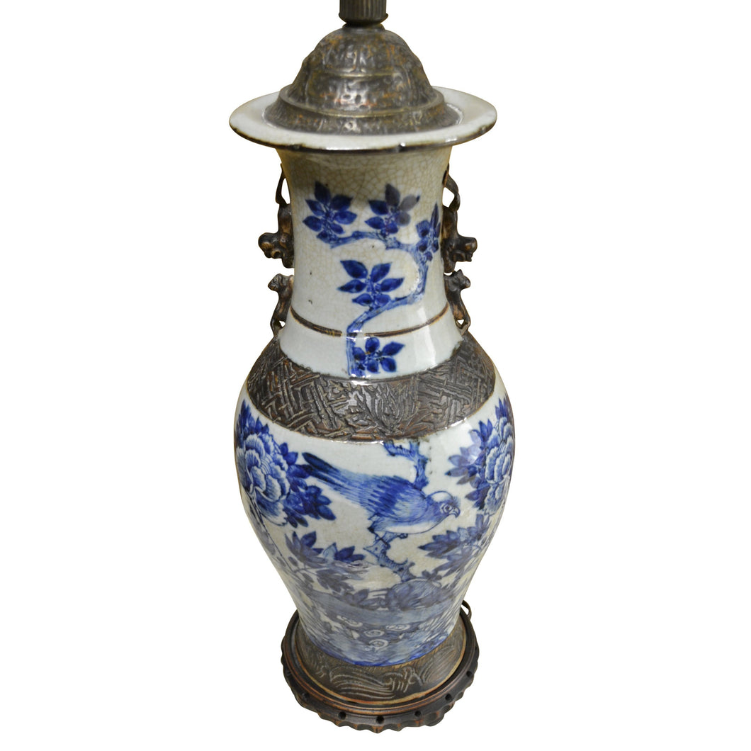Late 20th Century Painted and Glazed Ceramic Table Lamp-Lamp-Antique Warehouse