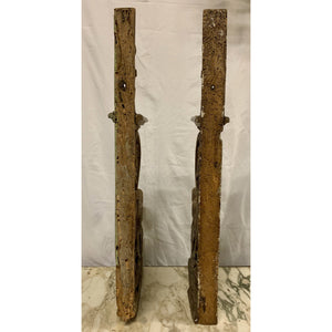 Mid 19th Century French Carved Wooden Architectural Brackets | Corbels - a Pair-Decorative-Antique Warehouse