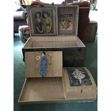 Load image into Gallery viewer, Painted Trunk-Chest-Antique Warehouse