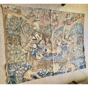 Tapisserie des Cerfs Ailes - Winged Stags Tapestry-Tapestry-Antique Warehouse