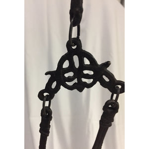 Victorian Cast Iron Hanging Library Oil Lamp | Chandelier-Chandelier-Antique Warehouse
