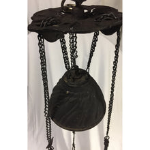 Load image into Gallery viewer, Victorian Cast Iron Hanging Library Oil Lamp | Chandelier-Chandelier-Antique Warehouse