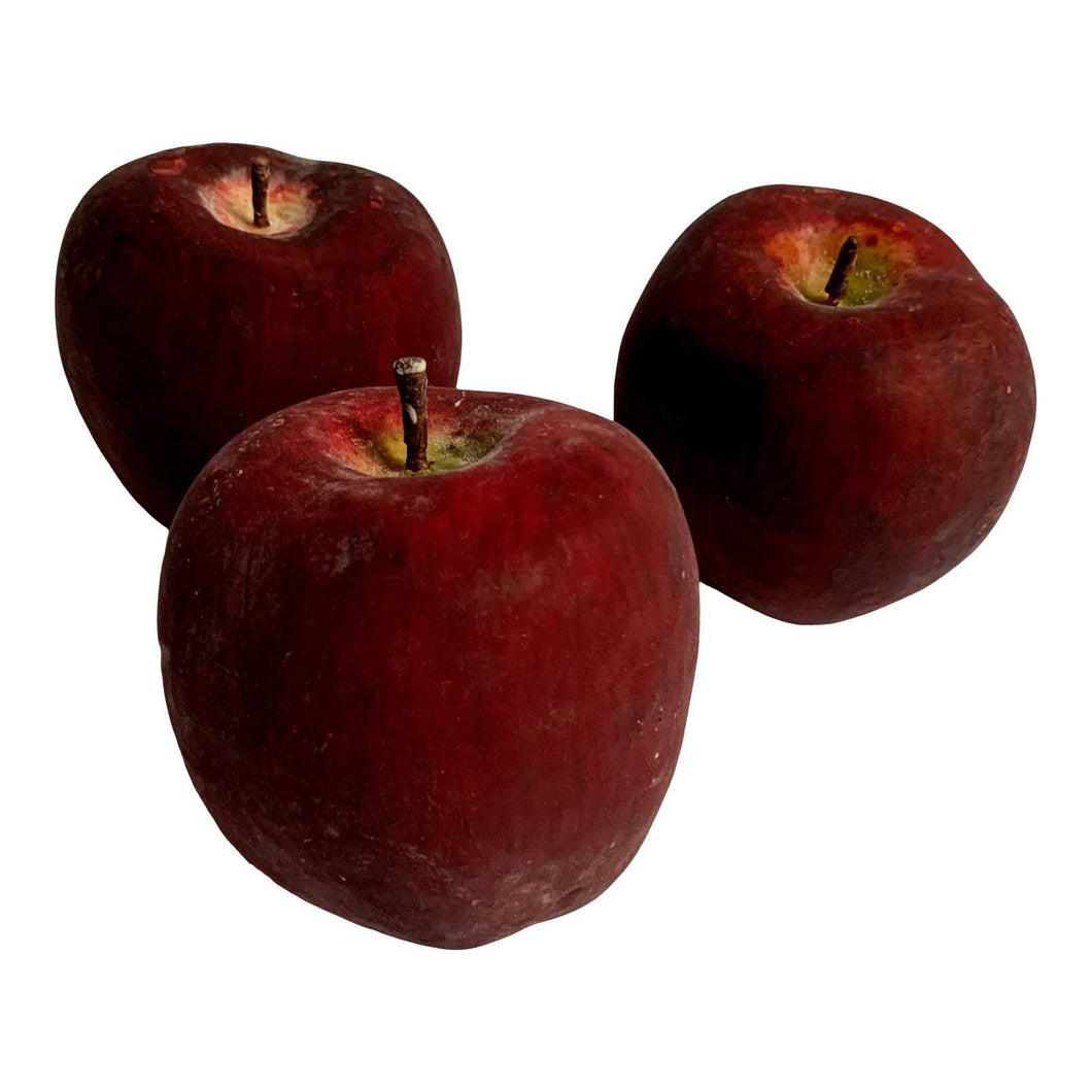 Vintage Artisan Red Apples - Set of 3-Decorative-Antique Warehouse