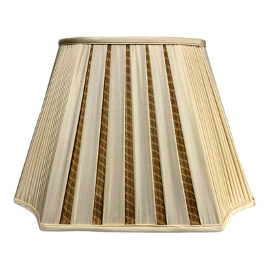Vintage Designer Custom Two-Toned Pleated Silk Lamp Shade made by Naomi di Gavriel - 20.5