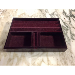 Vintage Jewelry Tray with Velvet lining-Decor-Antique Warehouse