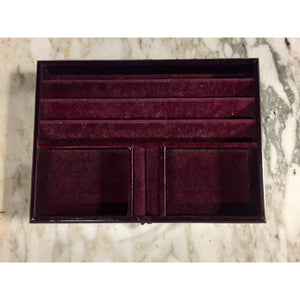 Vintage Jewelry Tray with Velvet lining-Decor-Antique Warehouse