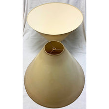 Load image into Gallery viewer, Vintage Large Empire Style Cone Lampshades, Cream - 20&quot;W x 13.5&quot;H - a Pair Avail-Lampshade-Antique Warehouse