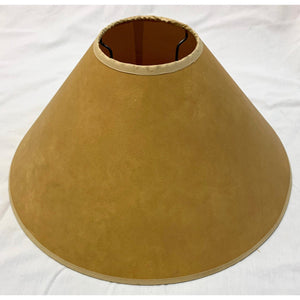 Vintage Late 20th Century Wide Coolie Tan Uno Lamp Shade-Lampshade-Antique Warehouse