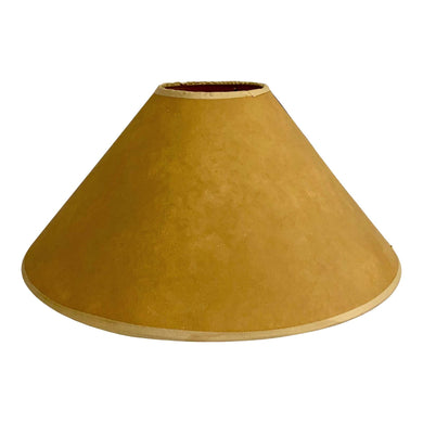 Vintage Late 20th Century Wide Coolie Tan Uno Lamp Shade-Lampshade-Antique Warehouse