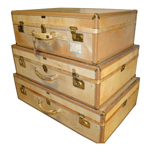 Vintage Leather Hartmann Suitcases - Set of 3-Decorative-Antique Warehouse