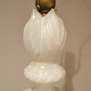 Vintage Mid-Century Italian Alabaster Table Lamp-Lamp-Antique Warehouse