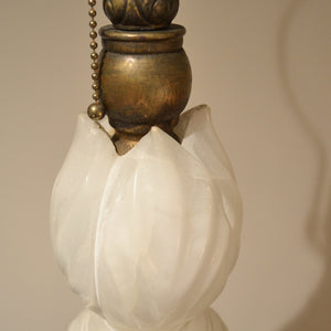 Vintage Mid-Century Italian Alabaster Table Lamp-Lamp-Antique Warehouse