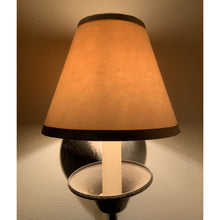 Load image into Gallery viewer, Vintage Mini Clip-on Empire Lampshades, Cream with Silver painted trim-Lampshade-Antique Warehouse