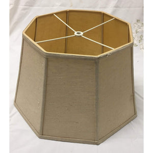 Vintage Octagon Fabric Lampshades | Medium - 16"W x 10"H | A Pair available-Lampshade-Antique Warehouse