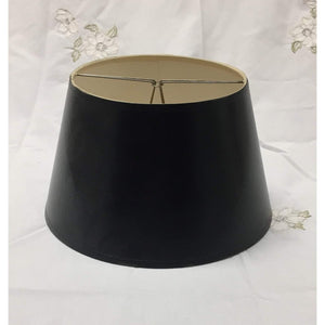 Vintage Round Black Bouillotte Lampshade | Small - 10"W x 6.5"H-Lampshade-Antique Warehouse