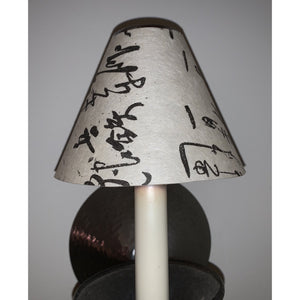Vintage Trudie Wright Parchment Paper Single Light Empire Candle Shades - Set of 7-Lampshade-Antique Warehouse