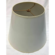 Load image into Gallery viewer, Vintage White Round Empire Lampshade | Medium | 13&quot;W x 9&quot;H-Lampshade-Antique Warehouse