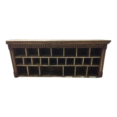 Vintage Wooden Desk Organizer, Mail Sorting Cabinet, Hutch-Cabinet-Antique Warehouse