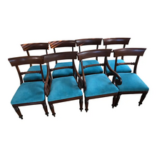 Load image into Gallery viewer, Mid 19th Century Antique Victorian Mahogany Dining Set with Table and 8 Chairs - Set of 9-Dining Table-Antique Warehouse