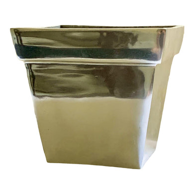 Vintage Square Polished Steel Small 4